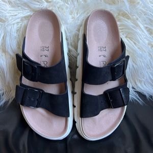 Papillio Birkenstock Arizona Chunky Black Suede